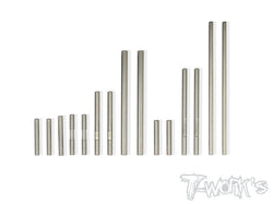 TP-055  64 Titanium Hinge Pin Set ( For Xray RX8'16 )