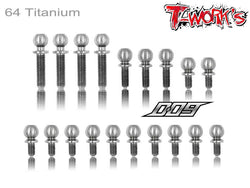 TP-057 64 Titanium Ball End set ( For VBC WildFire D09 )