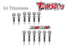 TP-064 64 Titanium Ball End set For Team Associated RC10 B6/B6D