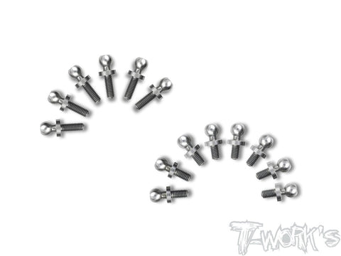 TP-100 64 Titanium Ball End Set  ( For Kyosho Lazer ZX7 )