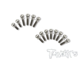 TP-109 64 Titanium Ball End set ( For Xray XB4 2020/XB4C'24/XB4D'24 )