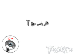 TP-147   64 Titanium Servo Screw ( 3x3/7/12mm ) 4pcs.