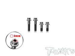TP-183-K   64 Titanium King Pin Screw  ( For Kyosho MP10/MP9 )