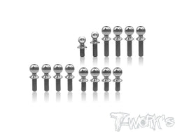 TP-188	64 Titanium Ball End set ( For Team Associated RC10 T6.4 )14pcs.