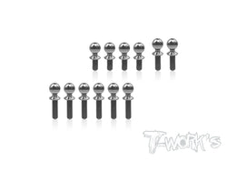 TP-199-A 64 Titanium Ball End set ( For Mugen MSB1 )12pcs.