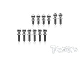 TP-199-A 64 Titanium Ball End set ( For Mugen MSB1 )12pcs.