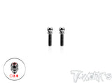 TP-T4-   64 Titanium 4.9x3/4/5/6/8/10mm  Ball End  ( For Xray X4/T4 ) 2pcs.