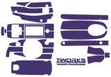 TS-009 3D Graphite Sticker (For Futaba 4PL/4PLS) 8 Colors