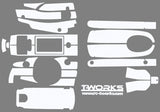 TS-009 3D Graphite Sticker (For Futaba 4PL/4PLS) 8 Colors