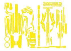 TS-011 3D Graphite Sticker (For KO EX10) 9 Colors