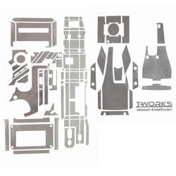TS-023M Metal Chrome Radio Skin Sticker ( For KO EX-1 2012 ) 4 Colors
