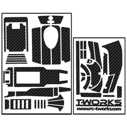 TS-027 3D Graphite Sticker  ( For SPEKTRUM DX4R ) 8Colors