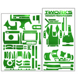 TS-033M Metal Chrome Radio Skin with LCD Screen Protector (For KO EX-2) 4 Colors