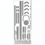 TS-035M Metal Chrome Radio Skin Sticker (For KO 3D Extension Unit)
