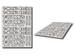 TS-039A  T-Work's Team White Decal A