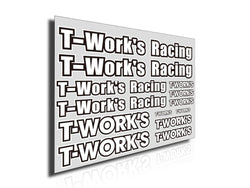 TS-039B  T-Work's Team White Decal B