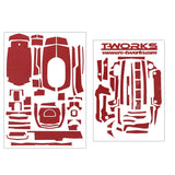 TS-044  Mirror Chrome Radio Skin Sticker For Sanwa & Airtronics M17 4colors