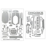 TS-044  Mirror Chrome Radio Skin Sticker For Sanwa & Airtronics M17 4colors