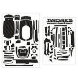 TS-044 3D Color Graphite Sticker  (For Sanwa & Airtronics M17 ) 6 Colors