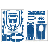TS-048M Mirror Chrome Radio Skin Sticker For Futaba 4PM 4colors