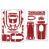 TS-048M Mirror Chrome Radio Skin Sticker For Futaba 4PM 4colors