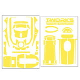 TS-048 3D Graphite Sticker (For Futaba 4PM )6Colors