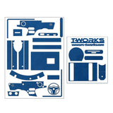 TS-050M Mirror Chrome Radio Skin Sticker For FlySky NB4 4colors
