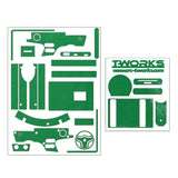 TS-050M Mirror Chrome Radio Skin Sticker For FlySky NB4 4colors