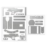 TS-050M Mirror Chrome Radio Skin Sticker For FlySky NB4 4colors