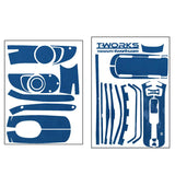 TS-052M Mirror Chrome Radio Skin Sticker (For Hitec LYNX 4S ) 4colors