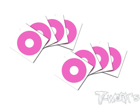 TS-057  Candy series 1/8 Buggy Rims Sticker ( Pink ) 8pcs. (9pcs.)