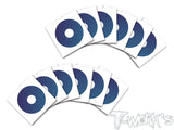 TS-060  3D 1/8 Truggy Rims Sticker  12pcs. (6colors)