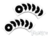 TS-061  1/8 Truggy Rims Sticker 12pcs.  (9colors.)