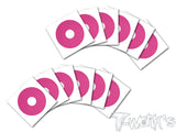 TS-061  1/8 Truggy Rims Sticker 12pcs.  (9colors.)