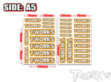 TS-070   Team T-Work's Color Decal    6colors