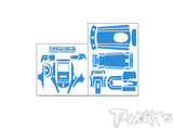 TS-072	 3D Graphite  Radio Skin Sticker ( For Futaba T3PV )   6colors