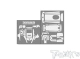 TS-072	 3D Graphite  Radio Skin Sticker ( For Futaba T3PV )   6colors