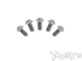 TSS-U-5 64 Titanium M2 Hex. Socket UFO Head Screw 5Pcs.