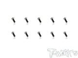 TSS-U-10  64 Titanium M2.6 Hex. Socket UFO Head Screw 10Pcs.