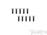 TSS-U-10  64 Titanium M2.6 Hex. Socket UFO Head Screw 10Pcs.