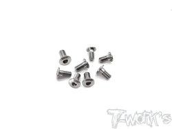 TSS-306LP 3mm x 6mm Titanium Hex. Socket Head Low Profile Half Thread Screws（8pcs.）