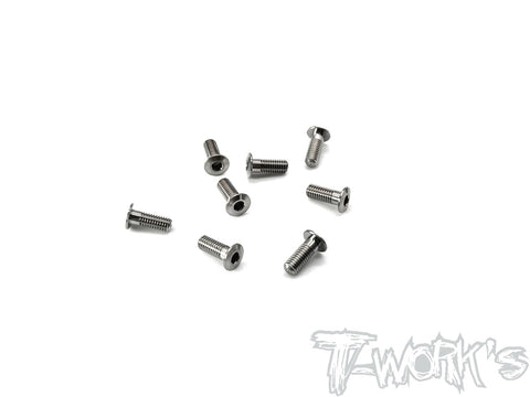 TSS-308LP 3mm x 8mm  Hex. Socket Head Low Profile Half Thread Screws（8pcs.）