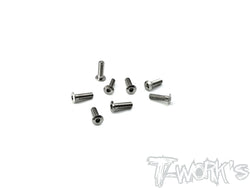 TSS-310LP 3mm x 10mm  Hex. Socket Head Low Profile Half Thread Screws（8pcs.）