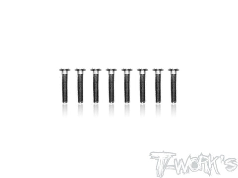 TSS-314LP 3mm x 14mm  Hex. Socket Head Low Profile Half Thread Screws（8pcs.）