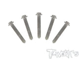 TSS-LU-5 64 Titanium Hex. Socket UFO Head Left Thread Screw ( 5pcs.)