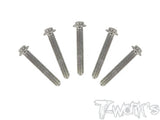 TSS-LU-5 64 Titanium Hex. Socket UFO Head Left Thread Screw ( 5pcs.)