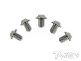 TSS-U-5 M4 64 Titanium Hex. Socket UFO Head Screw 5pcs.