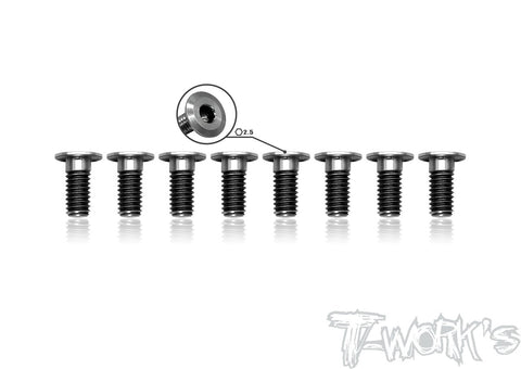 TSS-408LP 4mm x 8mm  Hex. Socket Head Low Profile Half Thread Screws（8pcs.）
