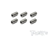 TSS-M4S M4 64 Titanium Hex. Socket Set Screw  6pcs.