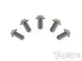 TSS-U-5 M4 64 Titanium Hex. Socket UFO Head Screw 5pcs.